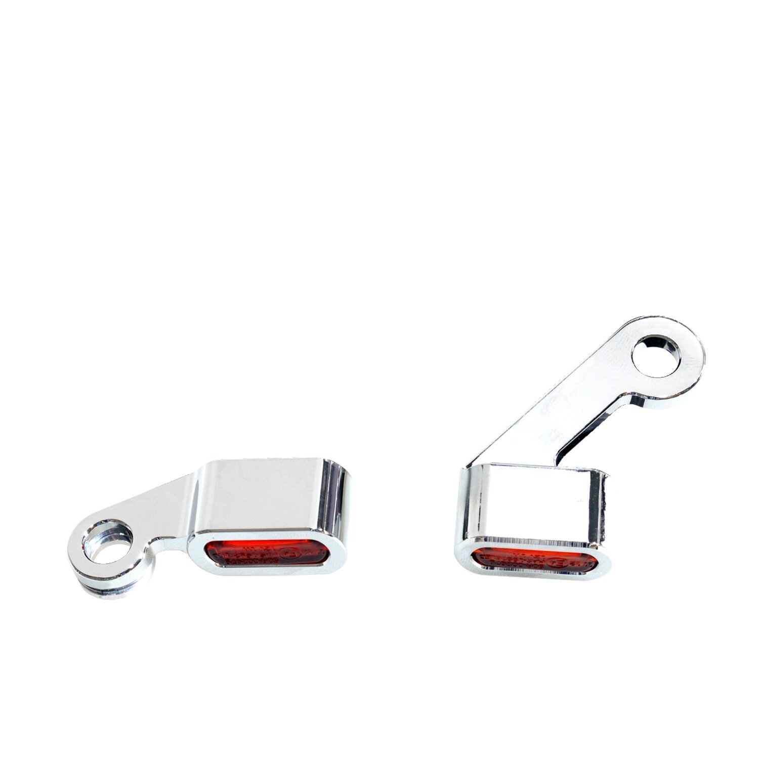 Fastline, below bar LED turn signal set. Chrome, amber lens, Yellow