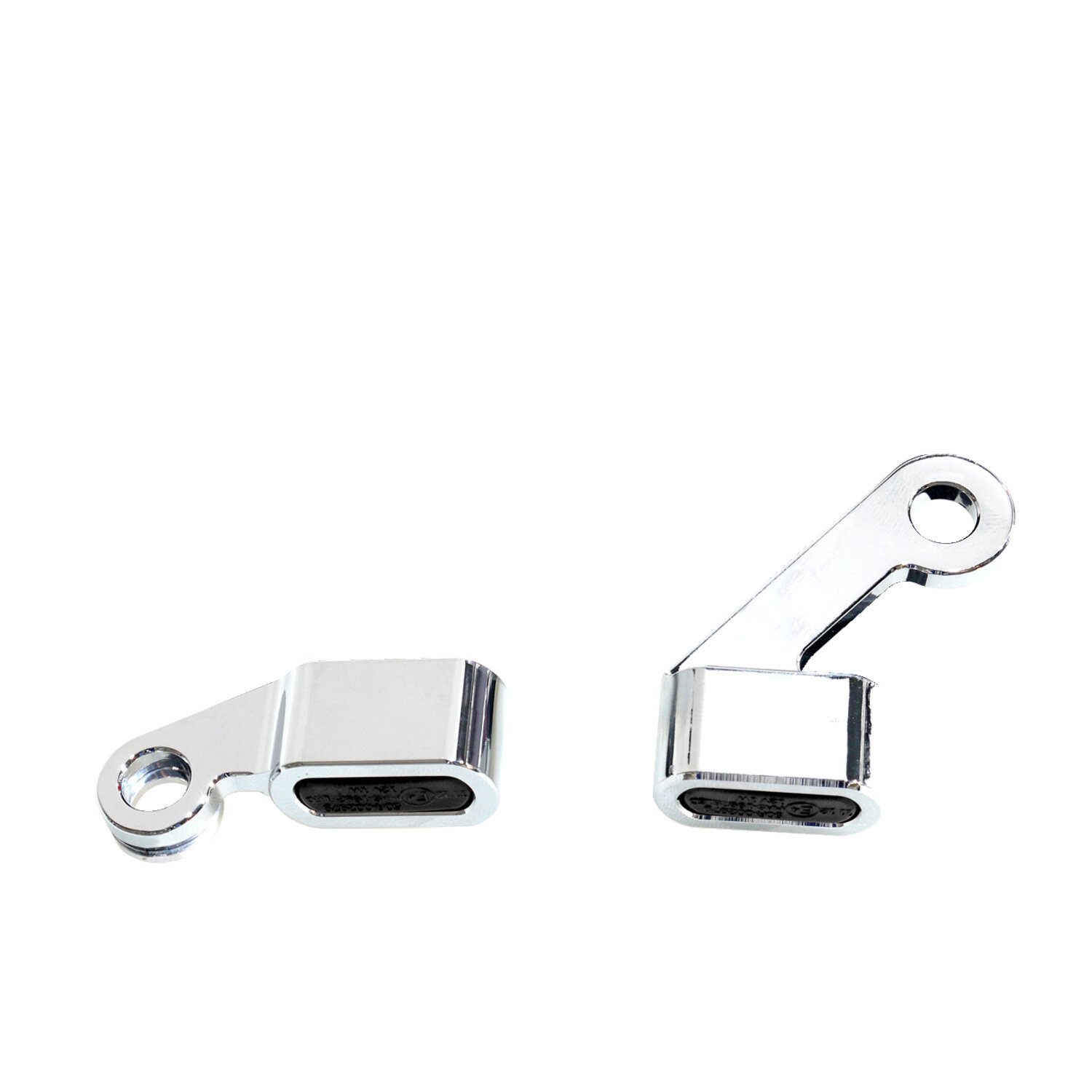Fastline, below bar LED turn signal set. Chrome, smoke lens, Gray