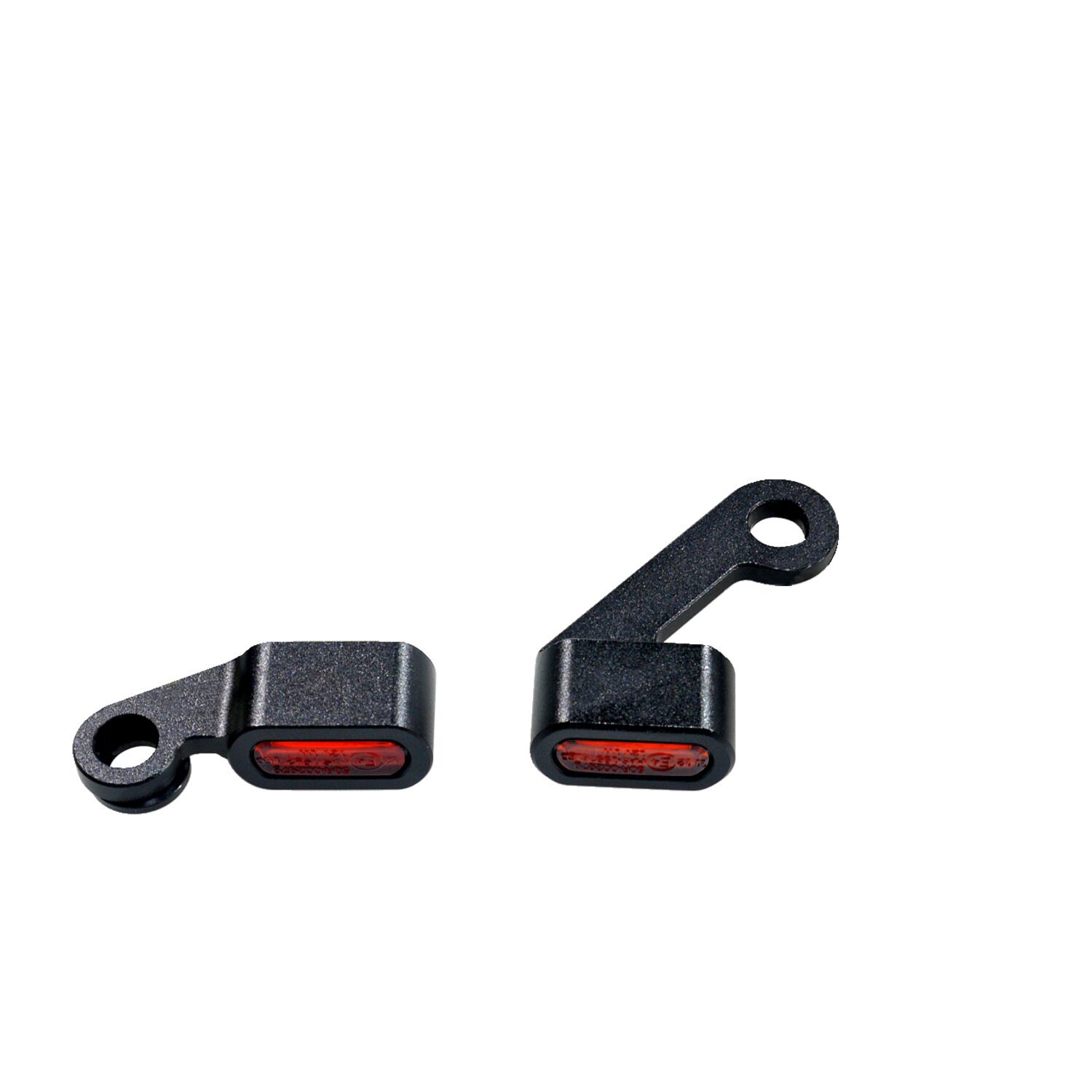 Fastline, below bar LED turn signal set. Black, amber lens