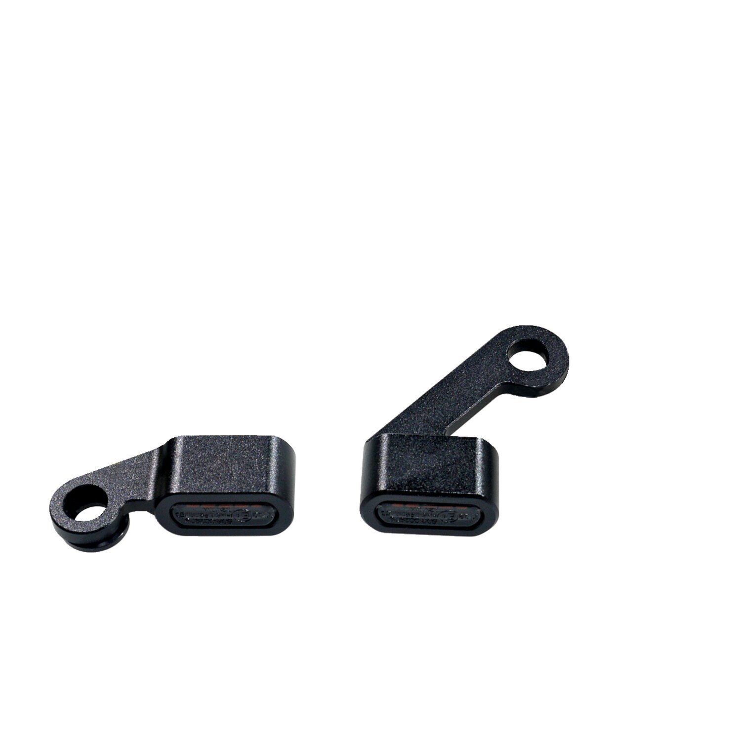 Fastline, below bar LED turn signal set. Black, smoke lens