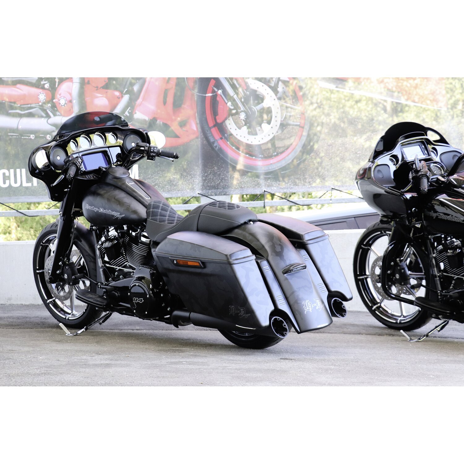 Cult-Werk, Touring rear fender conversion kit 'V2 Custom', Unpainted, Matte