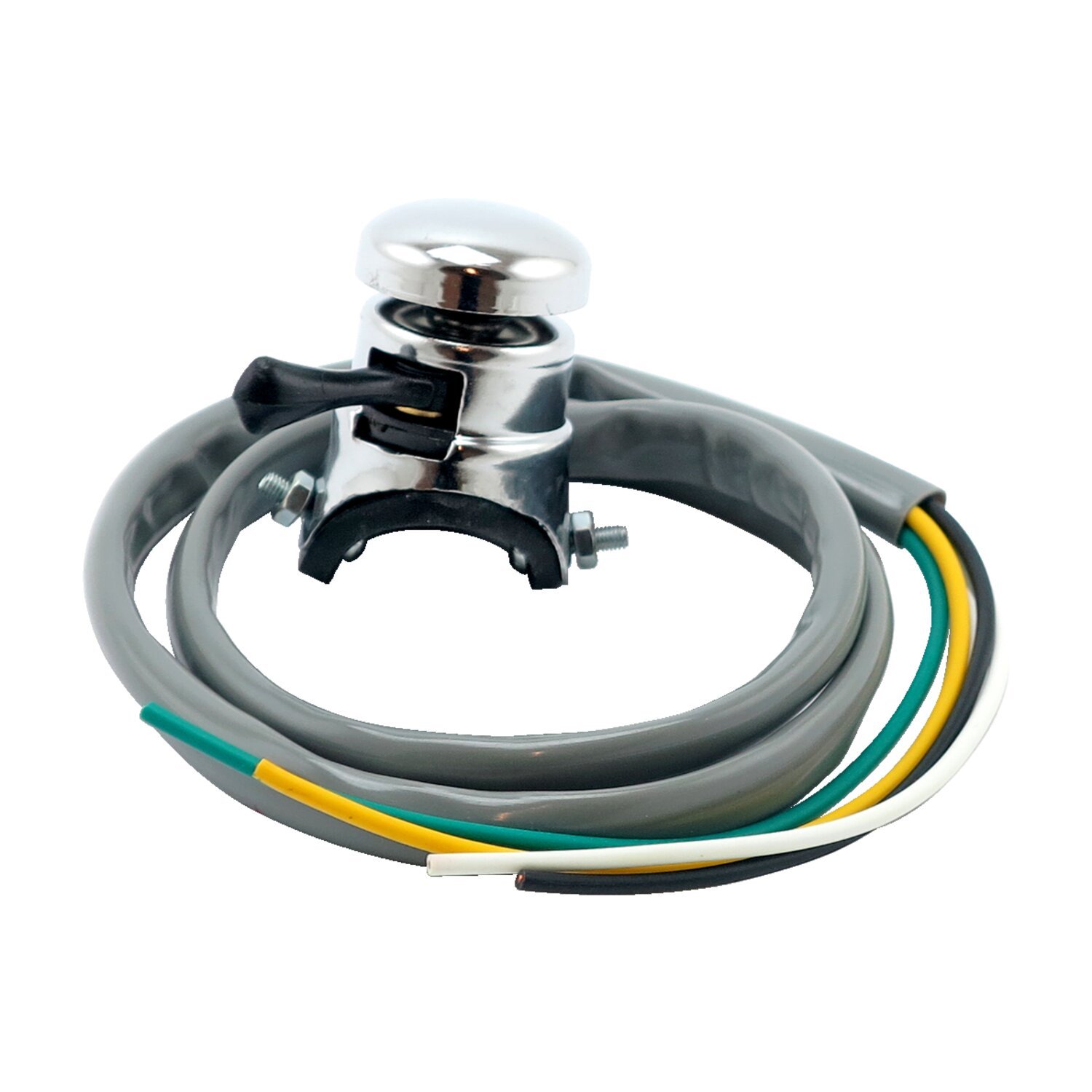 Emgo, Replica Lucas handlebar horn & high/low switch, Chrome