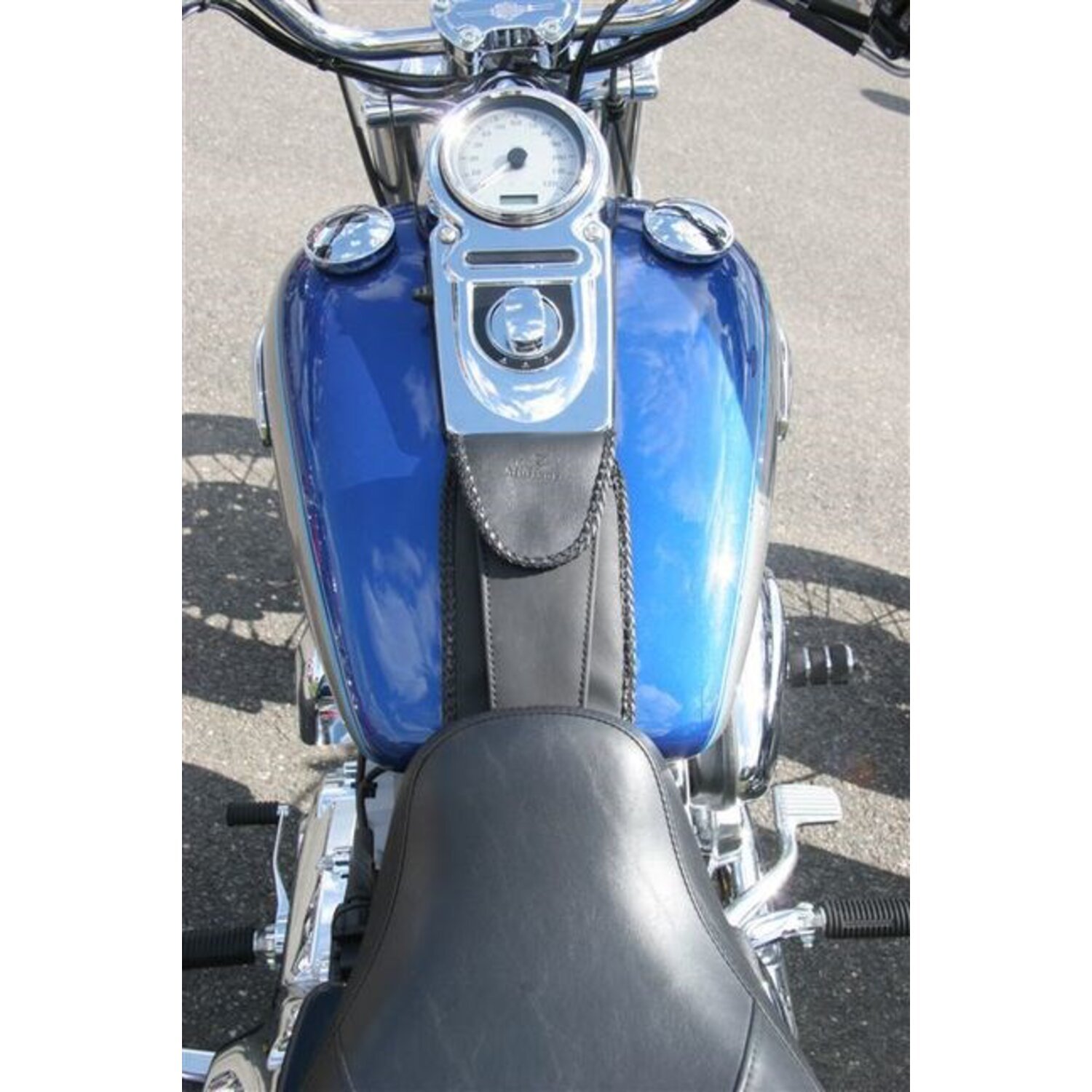 Mustang, tank bib (dash panel). With pouch, Black