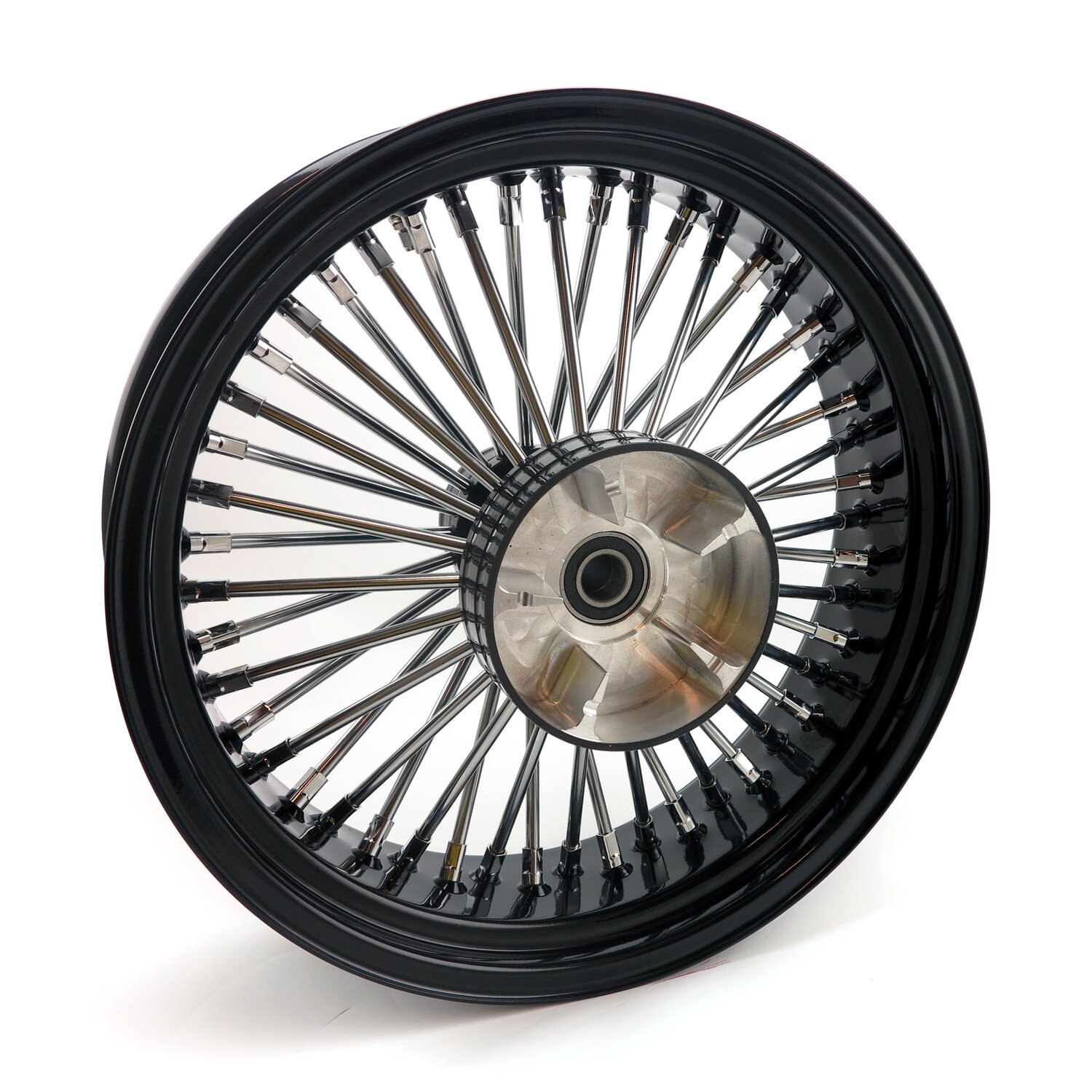 MCS radial 48 fat spoke rear wheel 5.50 x 18, Black