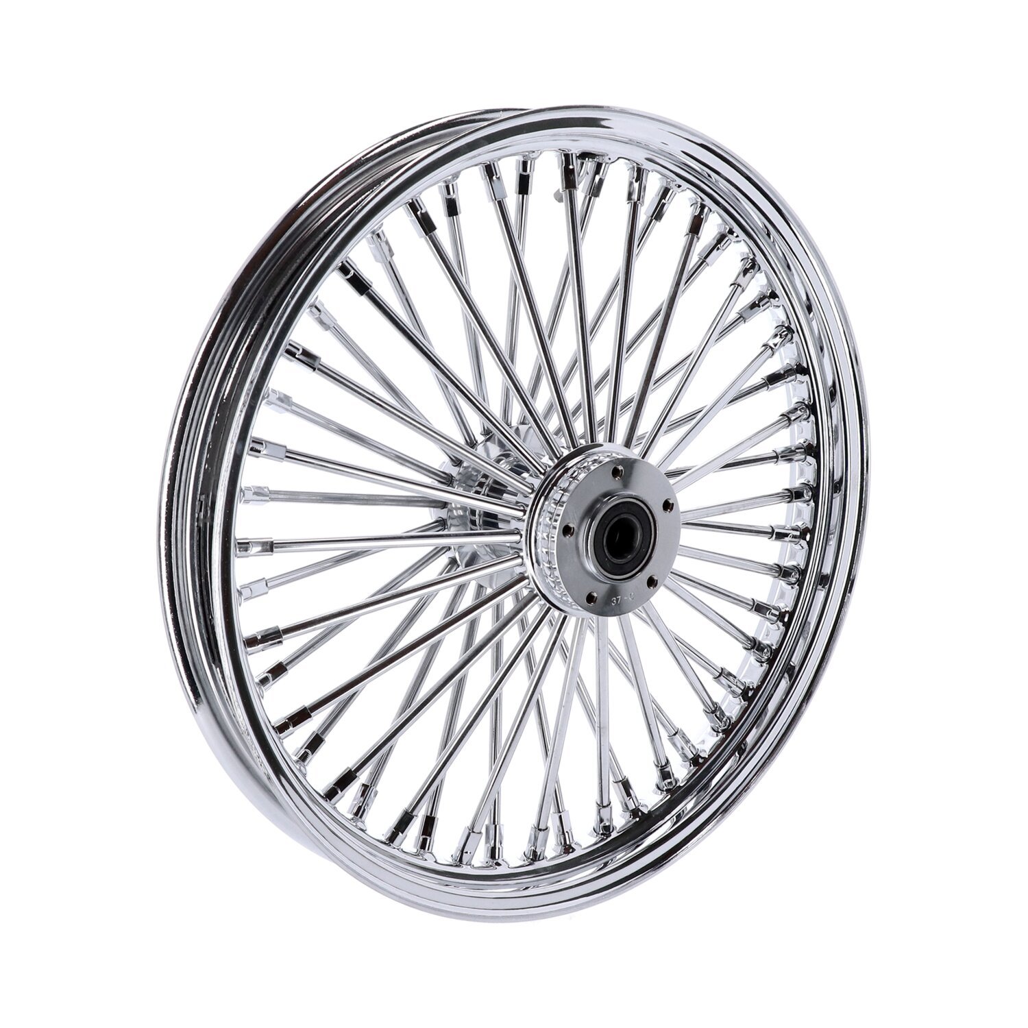 MCS radial 48 fat spoke front wheel 2.15 x 19 SF, Chrome