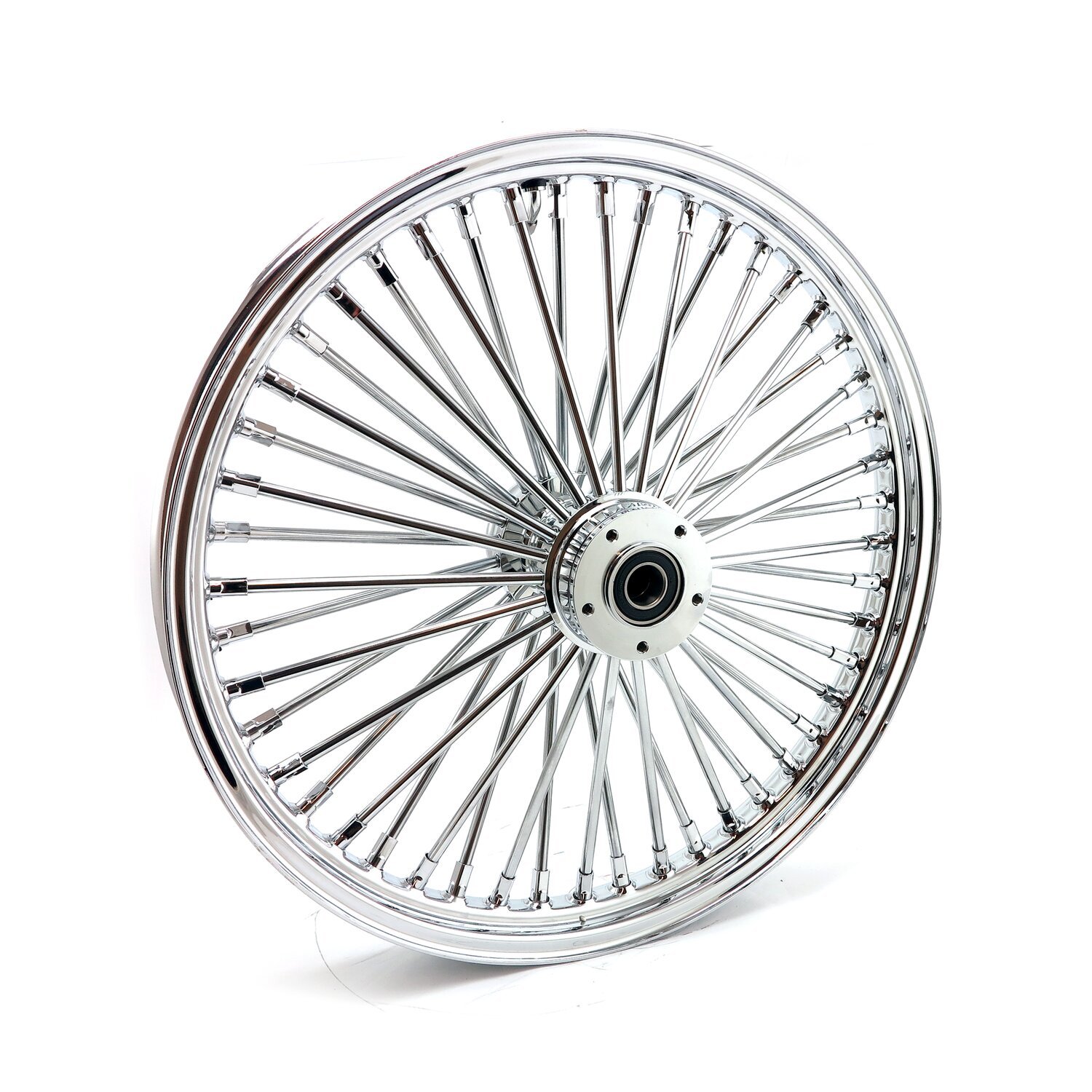 MCS radial 48 fat spoke front wheel 2.15 x 21 DF, Chrome