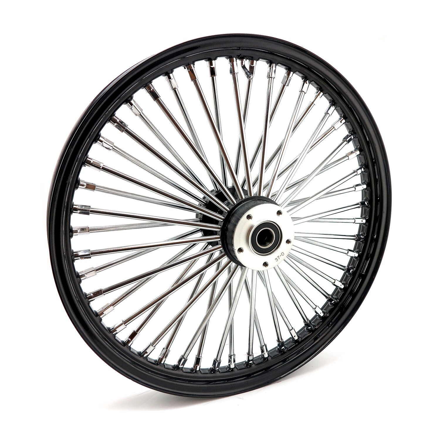 MCS radial 48 fat spoke front wheel 2.15 x 21 DF black, Gloss