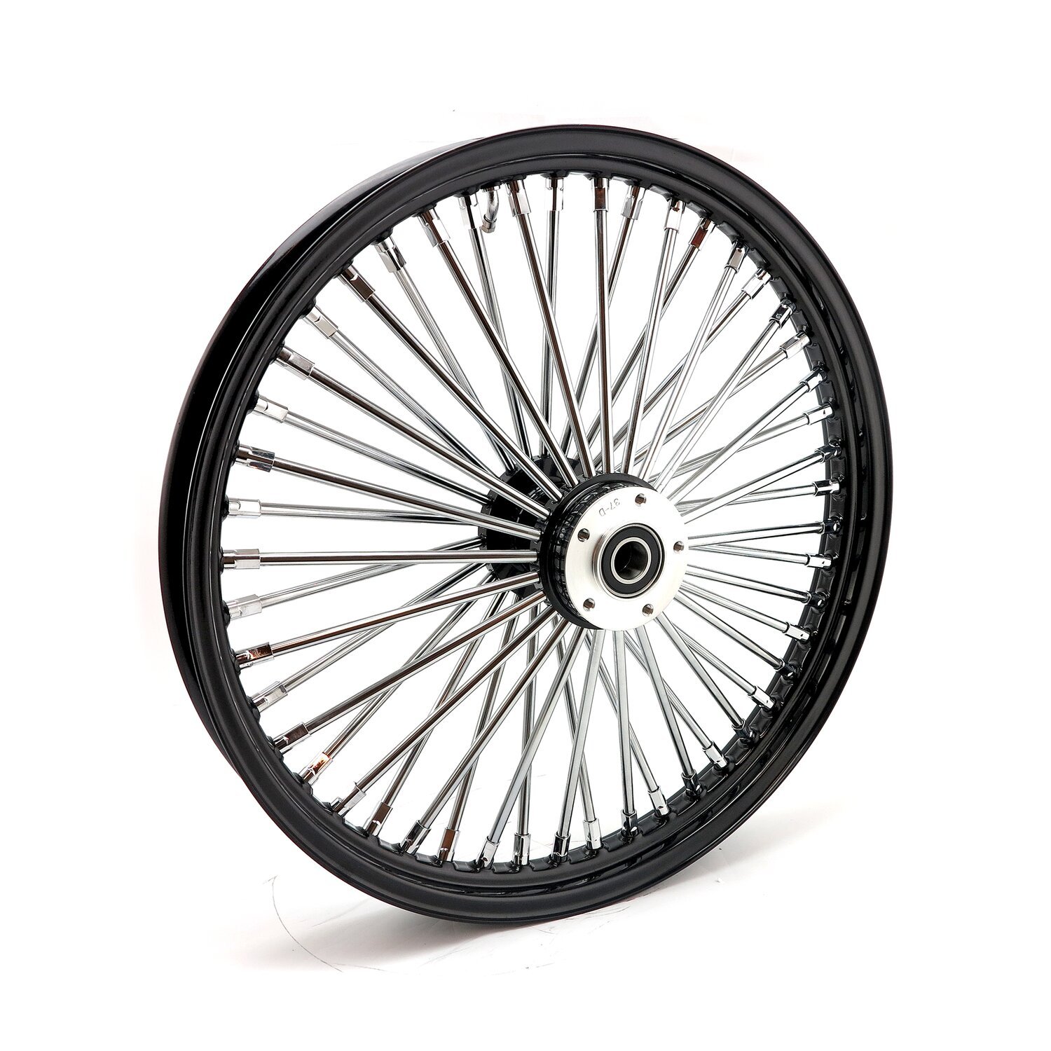 MCS radial 48 fat spoke front wheel 2.15 x 21 SF, Black, Gloss