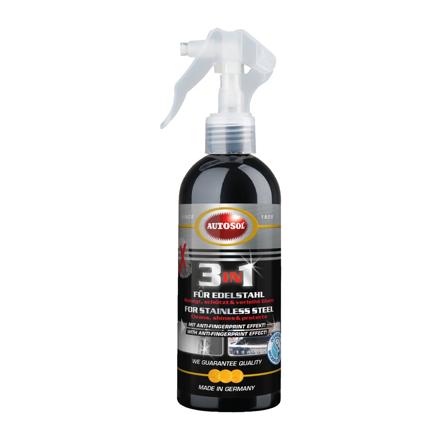 Autosol, 3 in 1 for stainless steel. Bottle 250 ml