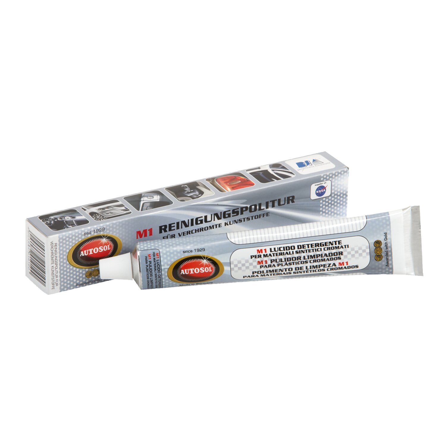 Autosol, M1 Cleaning Polish for Plastic Chrome. Tube 75cc
