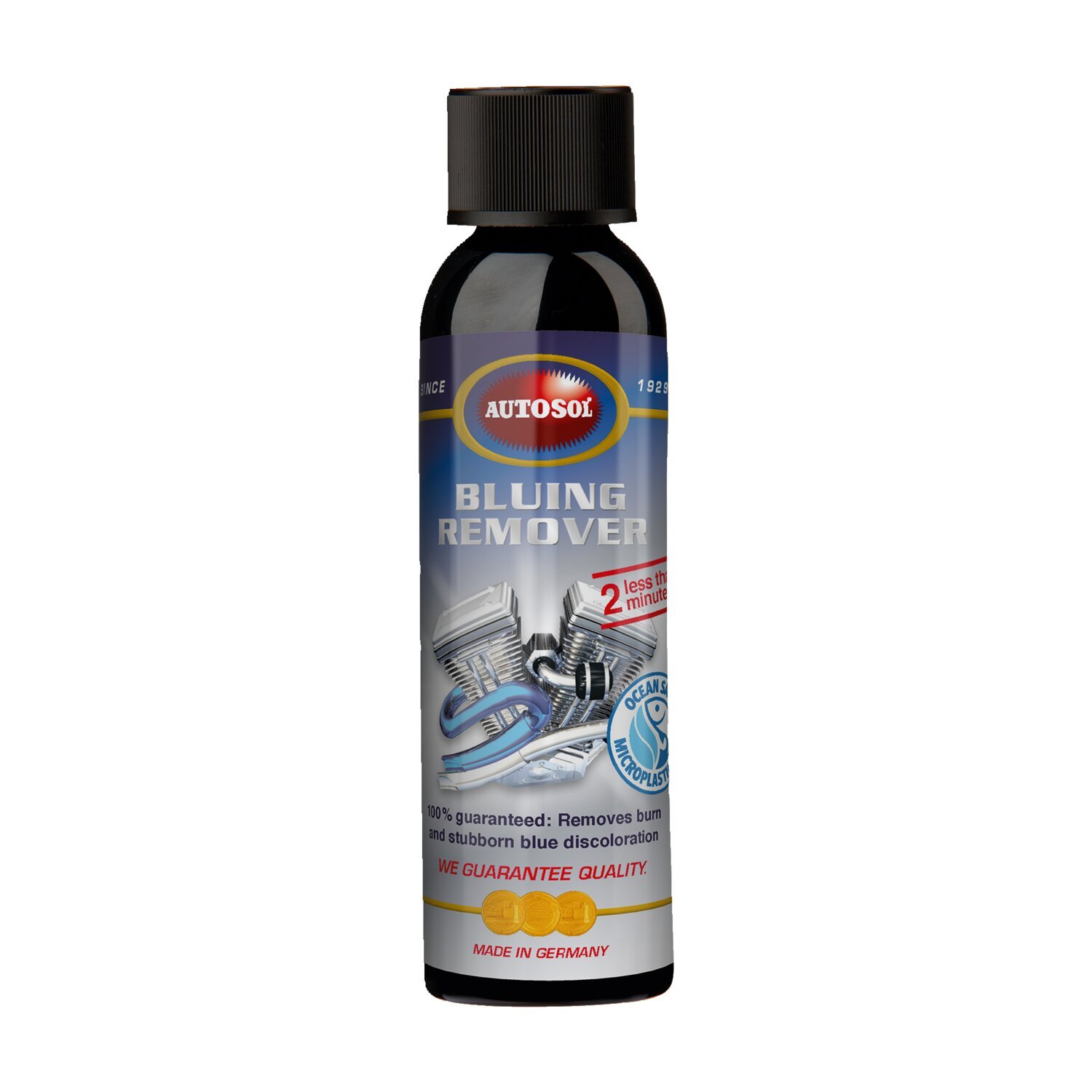 Autosol, Bluing Remover. Bottle 150cc