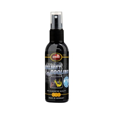 Used to cool inside helmet or on skin. Easy to use and non-toxic. Instantly cools and refreshes your skin whilst wearing a helmet in hot conditions. Helmet Cooling Spray is developed for use on your head or in the helmet, or even skin in general. 3-5 sprays should be enough for a long-lasting cooling sensation. Let the spray take effect for a short time. Best results can be achieved if used on clean skin or bald head. 

Note: Safe for use on skin, do not spray in body openings as mouth, eyes, ears etc.