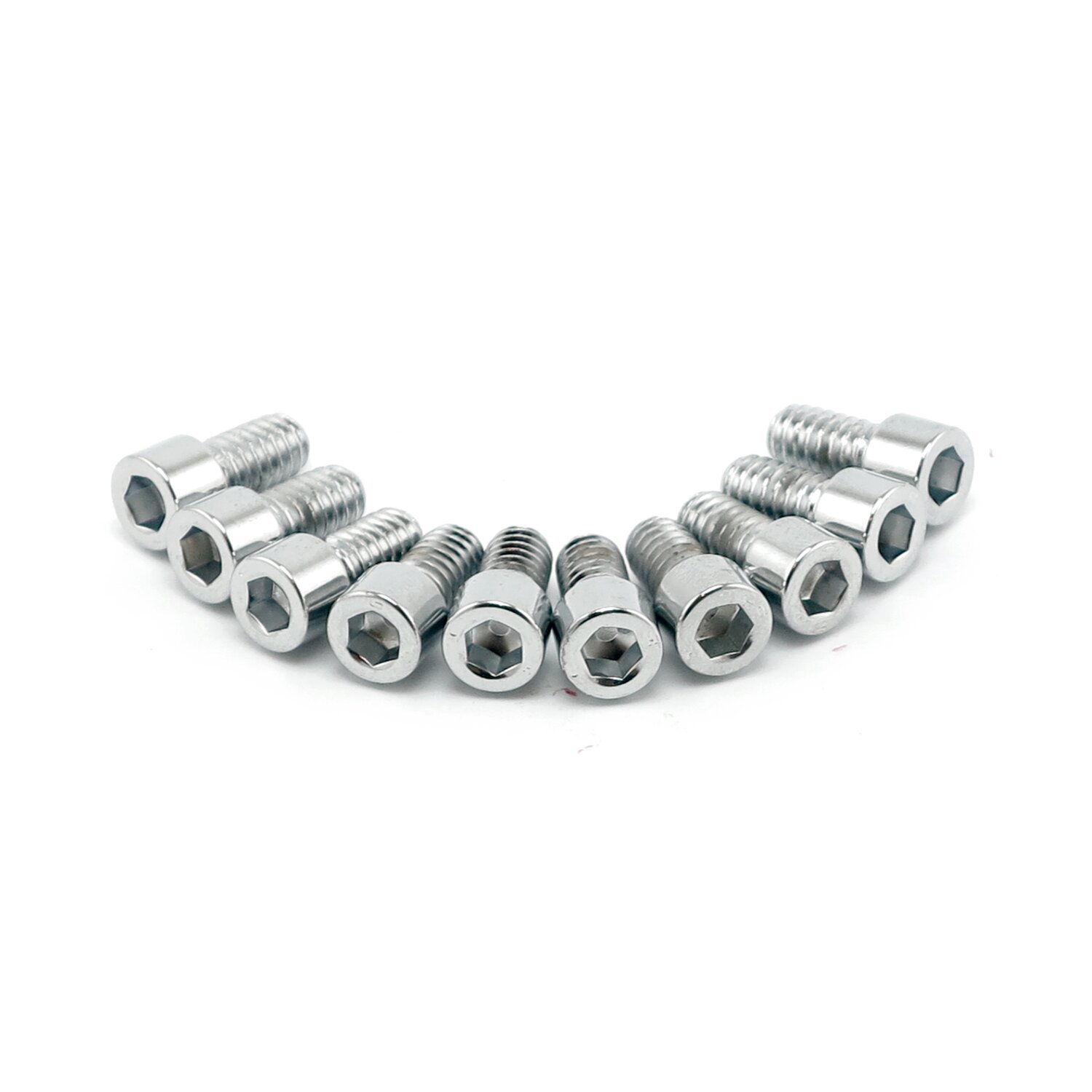 Colony 1/4-28 x 2-1/4 allen bolts, Silver, Polished, chrome