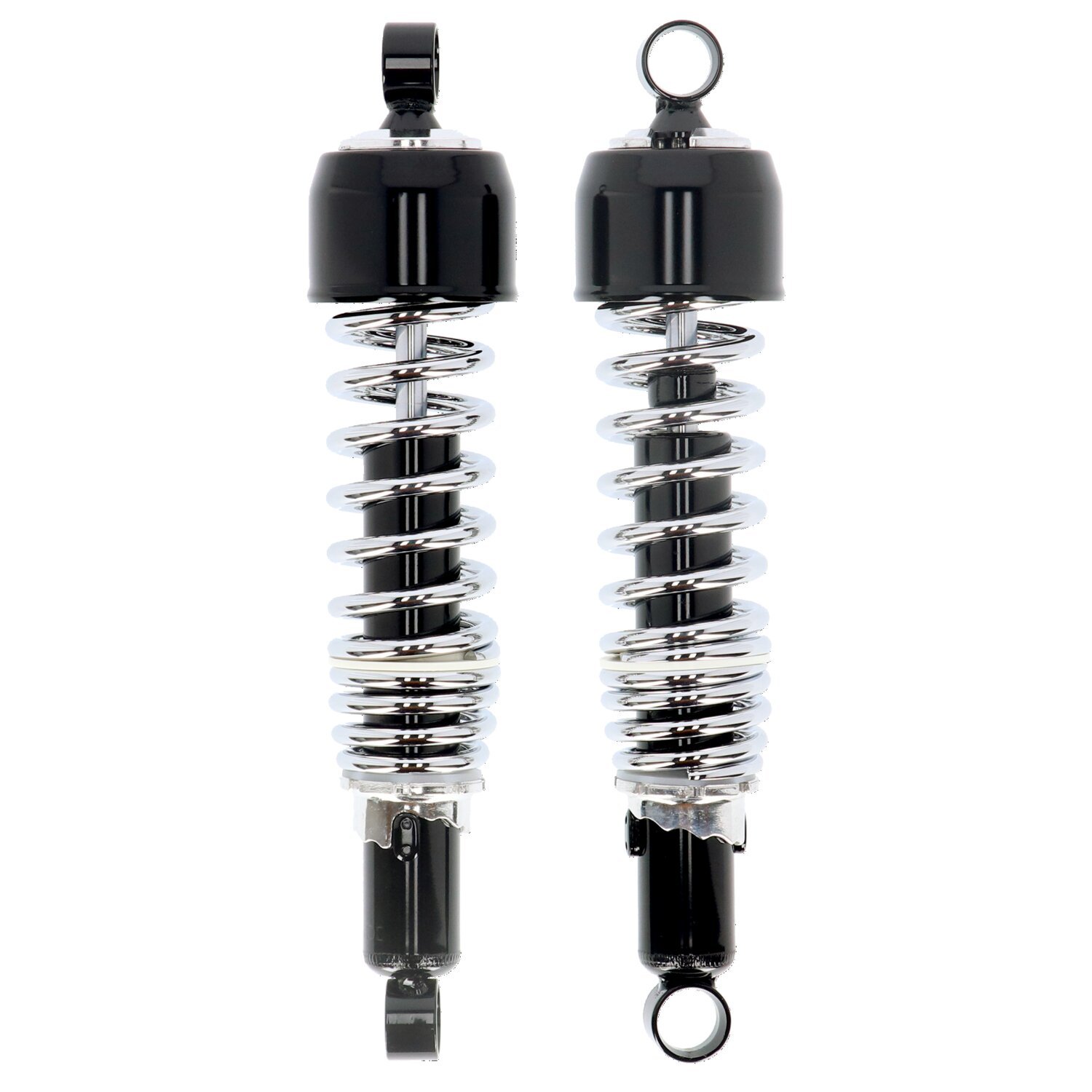 Emgo shock absorbers, Black, Chrome