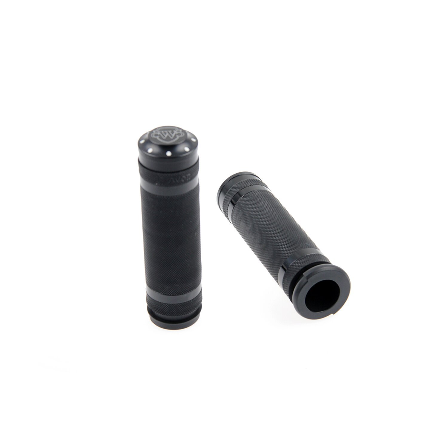 Cult-Werk, 1" / 25.4mm Grooved handlebar grips, Black, Matte