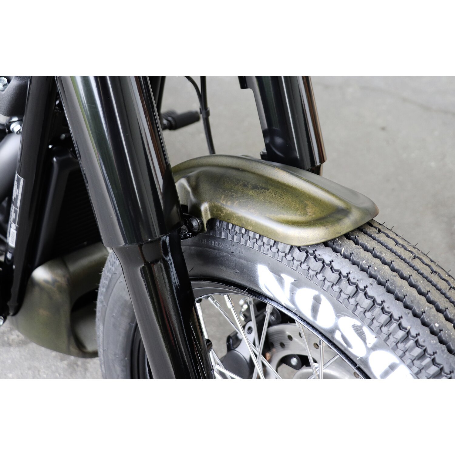 Cult-Werk, FXBB front fender 'Old School, Black, Matte