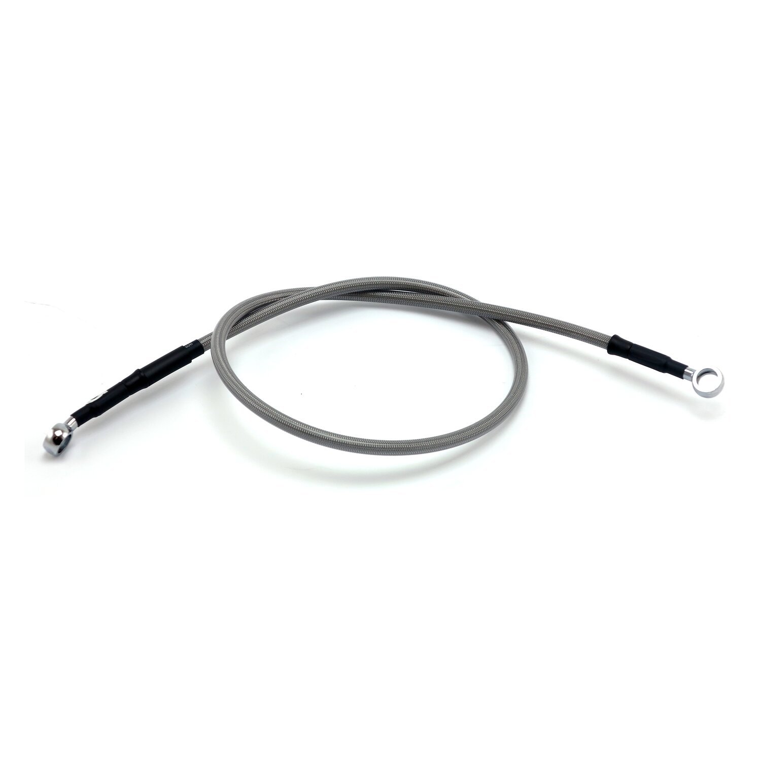 Goodridge brake line upper front, stainless clear coated