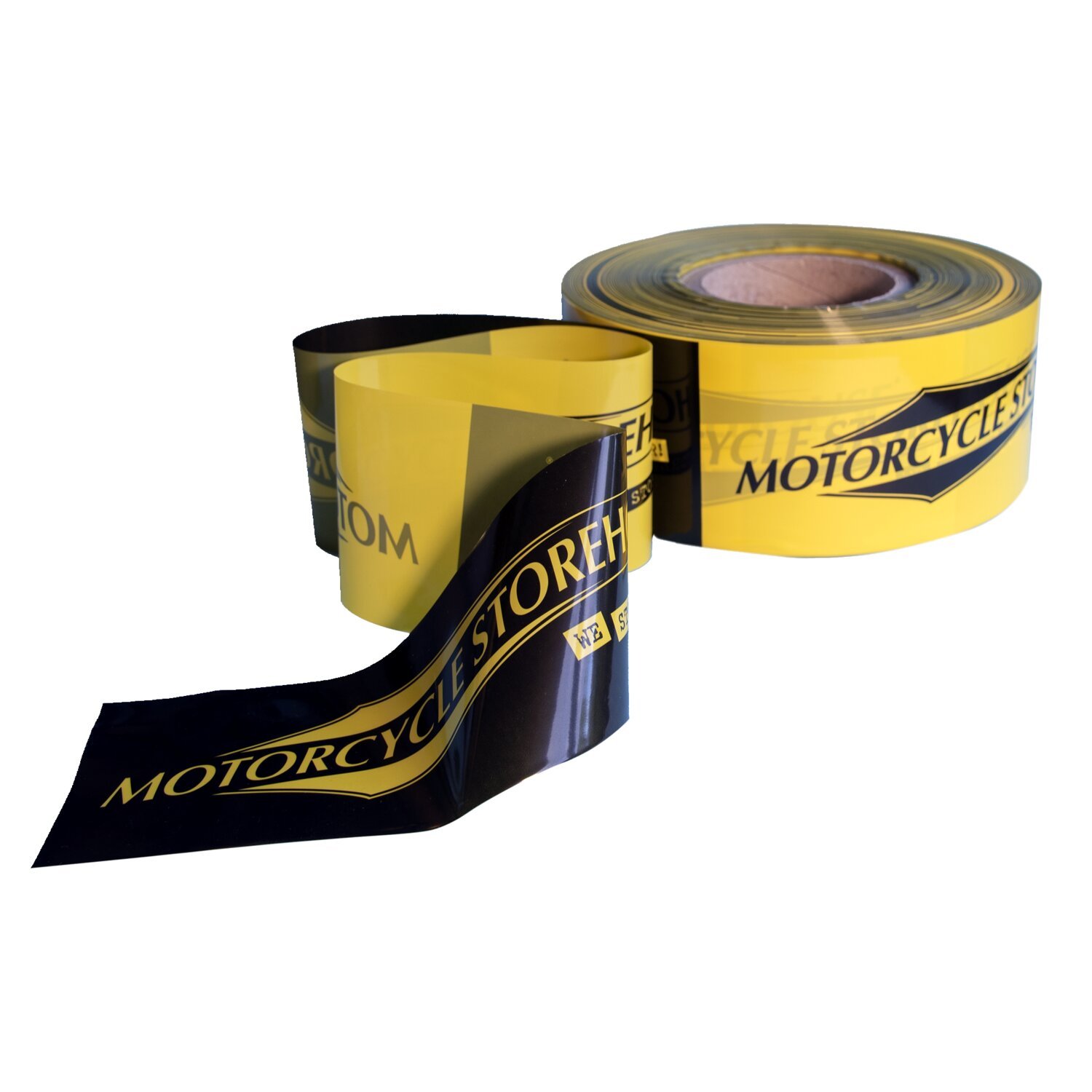 Motorcycle storehouse, barrier tape