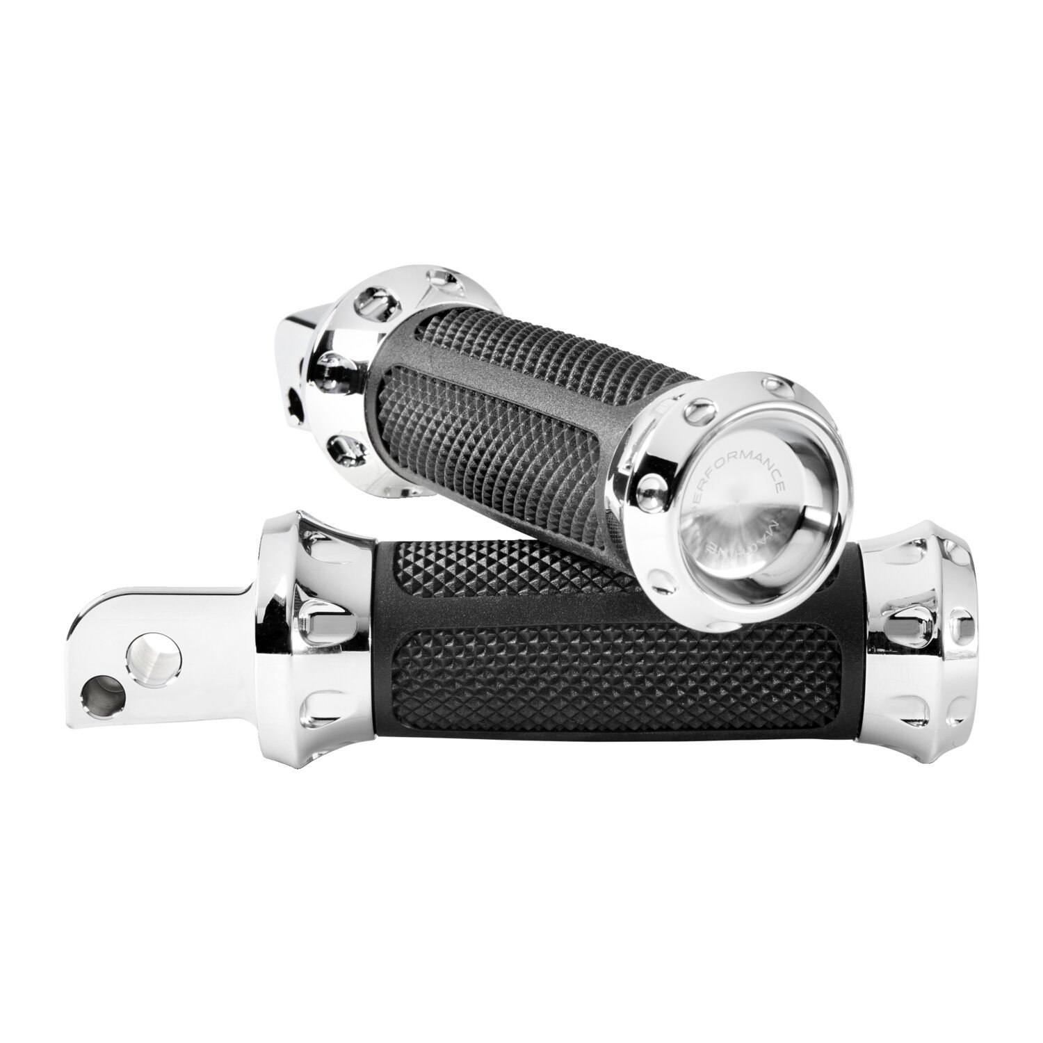 Performance Machine, Overdrive passenger foot pegs, Chrome