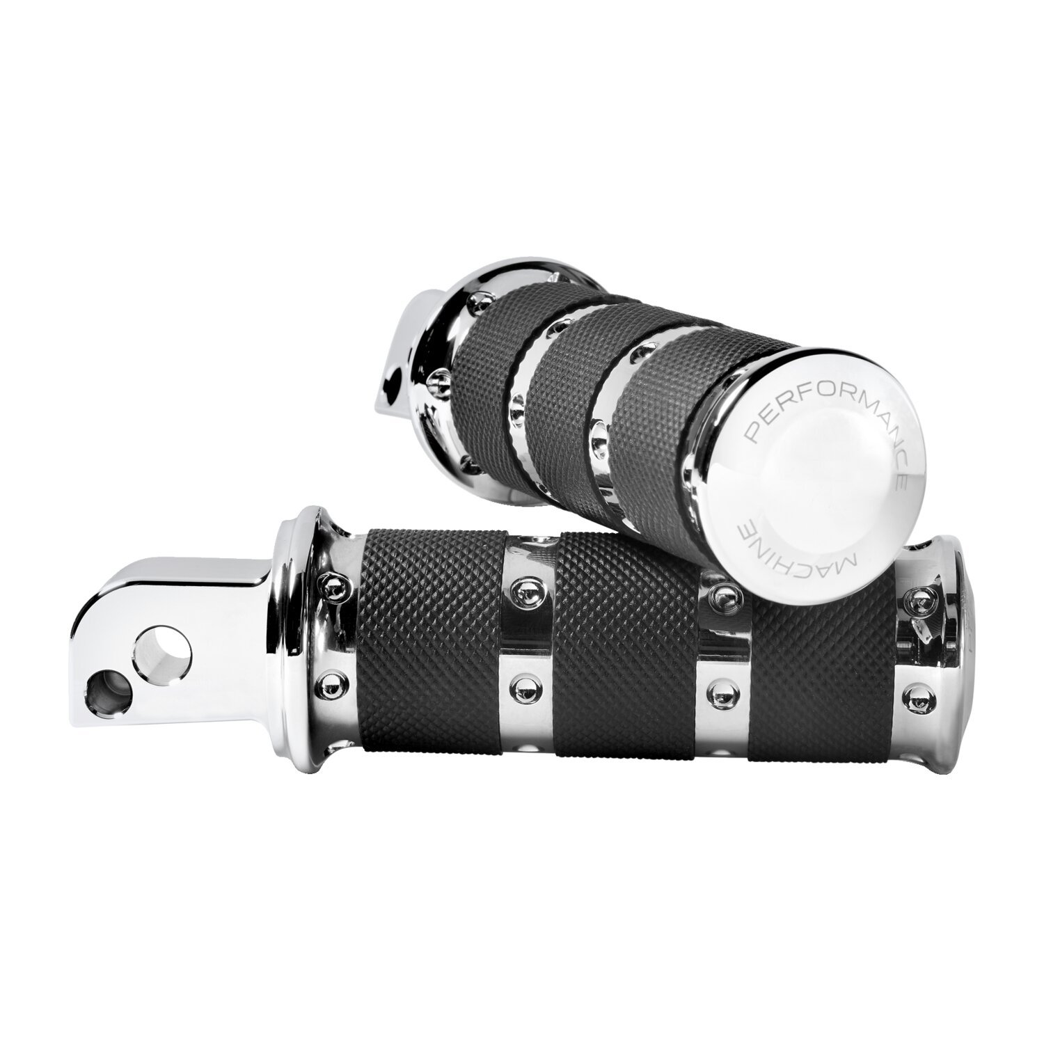 Performance Machine, XLS passenger foot pegs, Chrome