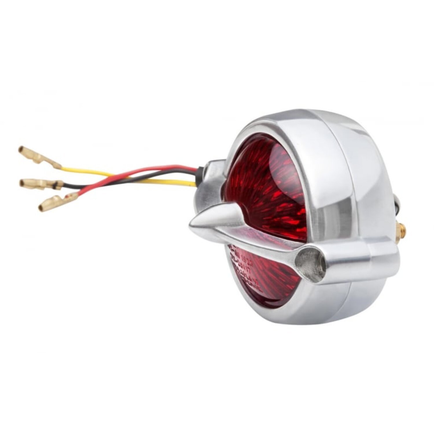 Motone, Bel Air LED taillight. Polished, no bracket. ECE
