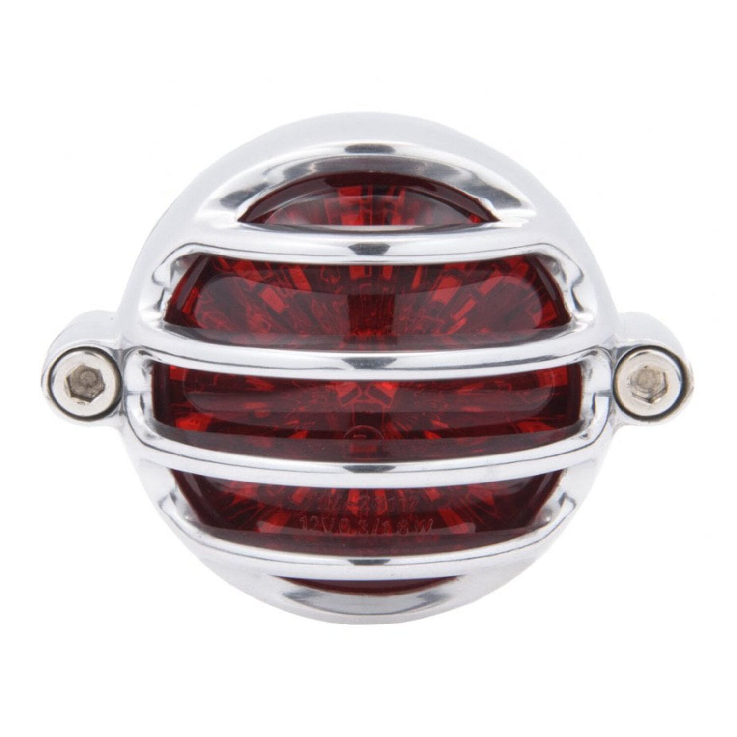 Motone, Lecter LED taillight. Polished, no bracket. ECE