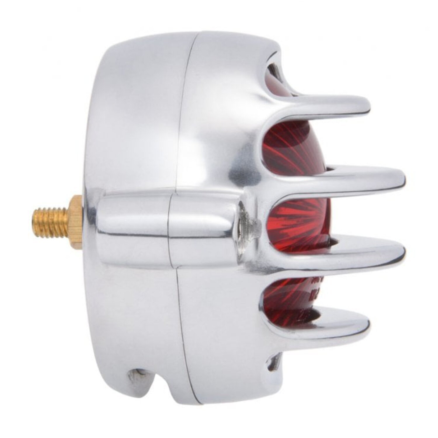 Motone, Lecter LED taillight. Polished, no bracket. ECE