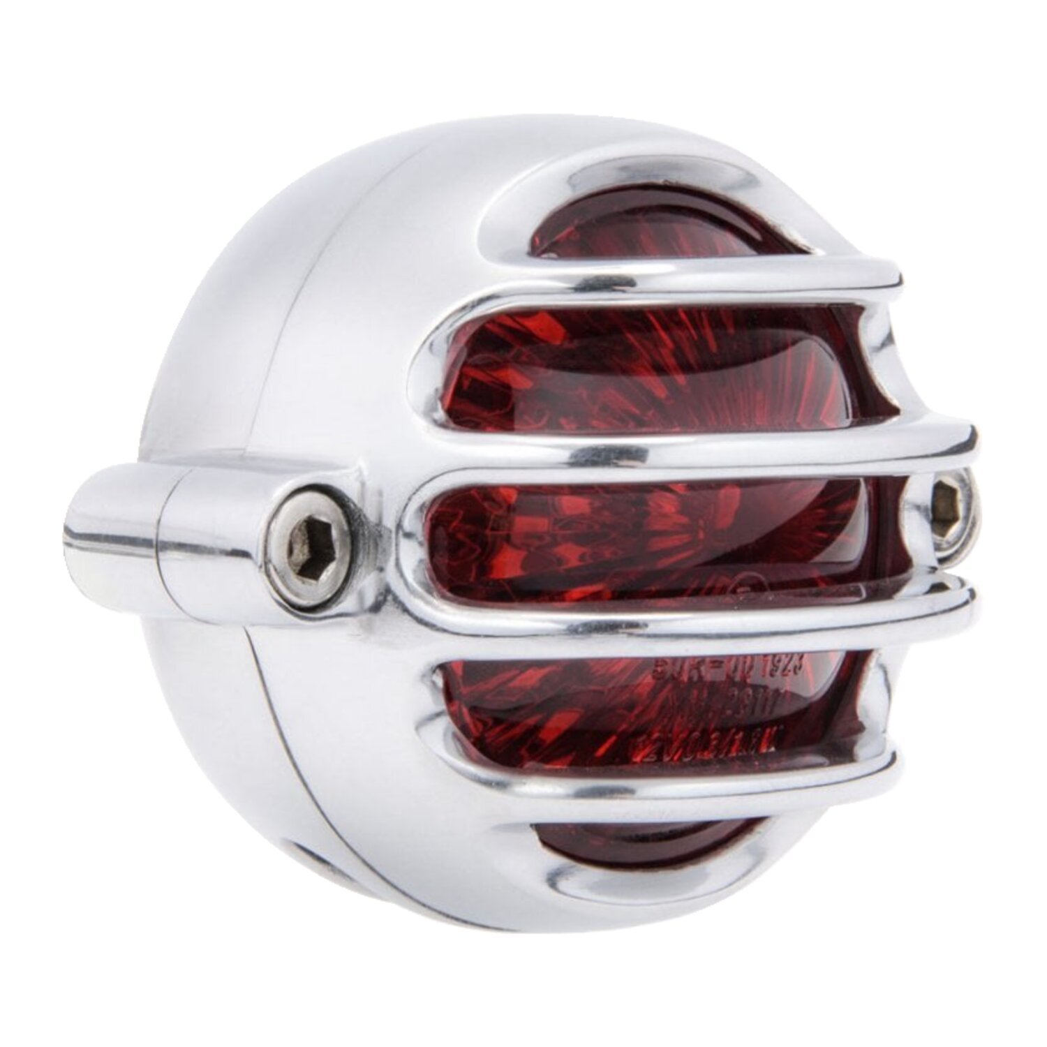 Motone, Lecter LED taillight. Polished, no bracket. ECE