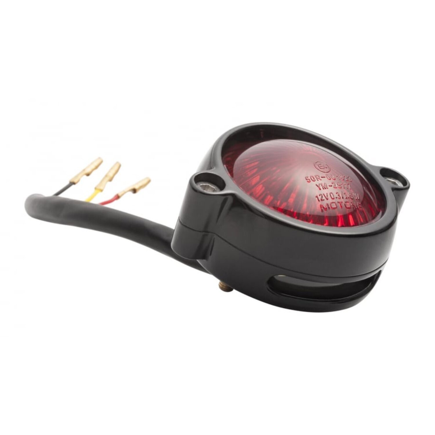 Motone, Eldorado LED taillight. Black, no bracket. ECE