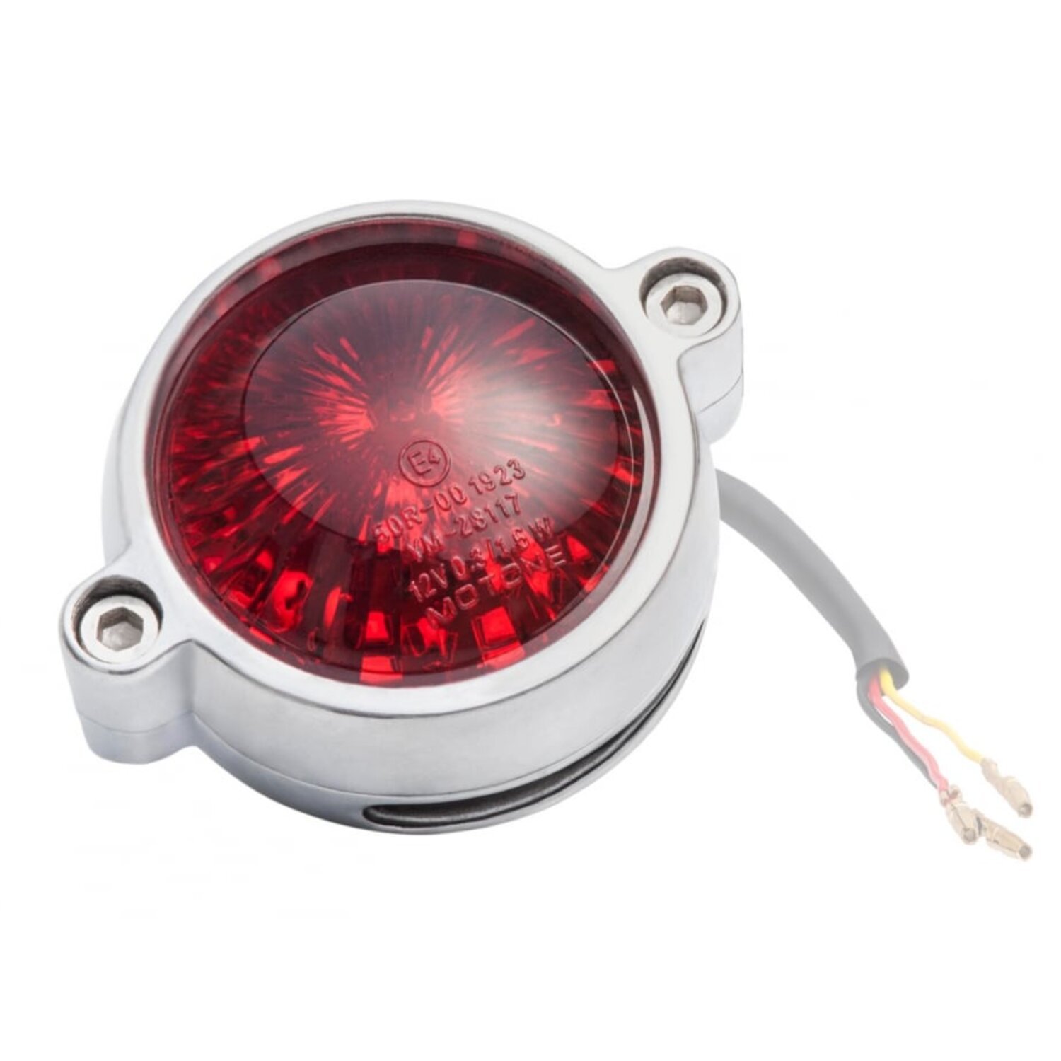 Motone, Eldorado LED taillight. Polished, no bracket. ECE