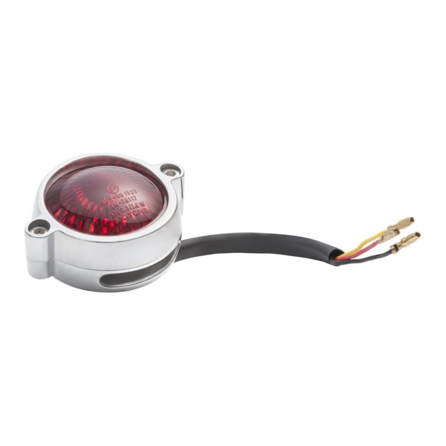 Motone, Eldorado LED taillight. Polished, no bracket. ECE