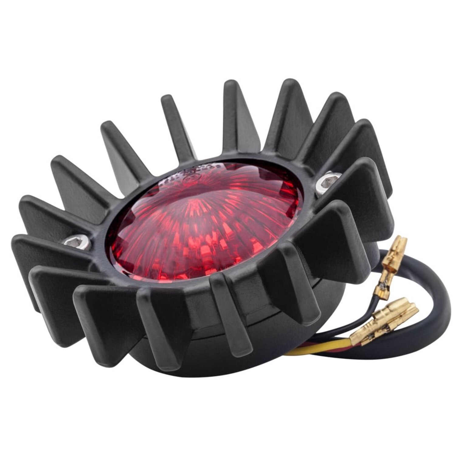 Motone, Big Fin LED taillight. Black, no bracket. ECE