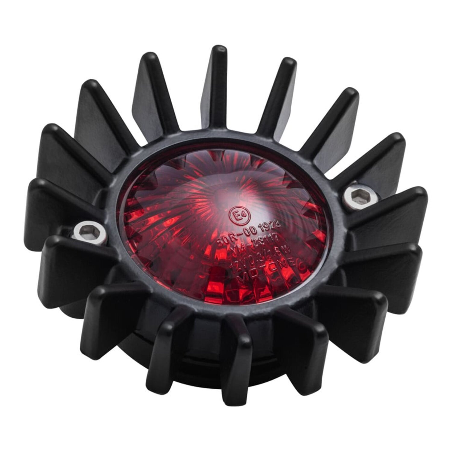 Motone, Big Fin LED taillight. Black, no bracket. ECE