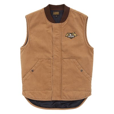 Step out in style and comfort with the Loser Machine Condor Vest. This insulated quilted twill vest is not only a fashion statement but also a practical addition to your wardrobe. The taffeta lining ensures warmth, while the zip front with storm flap provides extra protection against the elements. Organize your essentials with ease thanks to the patch pockets with logo snaps and dual interior pockets complete with a key clip. The embroidered Condor patch on the chest adds a touch of rugged elegance, complemented by the distinctive Loser Machine snaps and embroidered patch branding. Crafted from 100% cotton shell with a cozy 50% cotton and 50% poly lining, this vest is the perfect blend of durability and comfort.