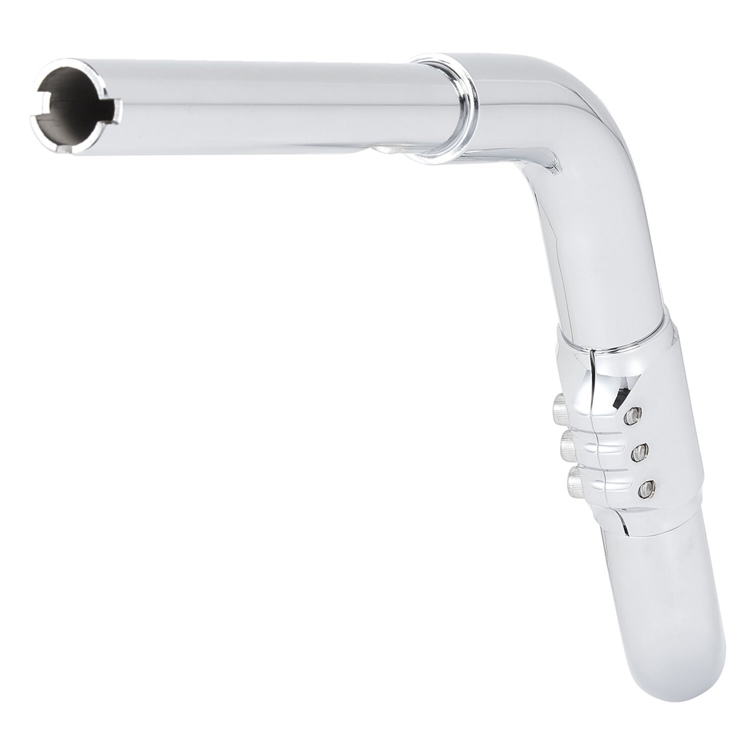 Arlen Ness, 3-way adjustable handlebar Low-Pro, Silver, Chrome