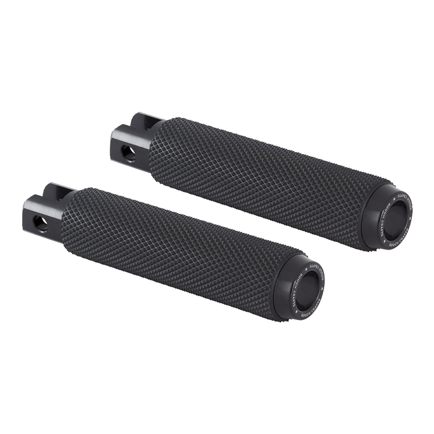 Rough Crafts, passenger foot pegs. All, Black, Matte
