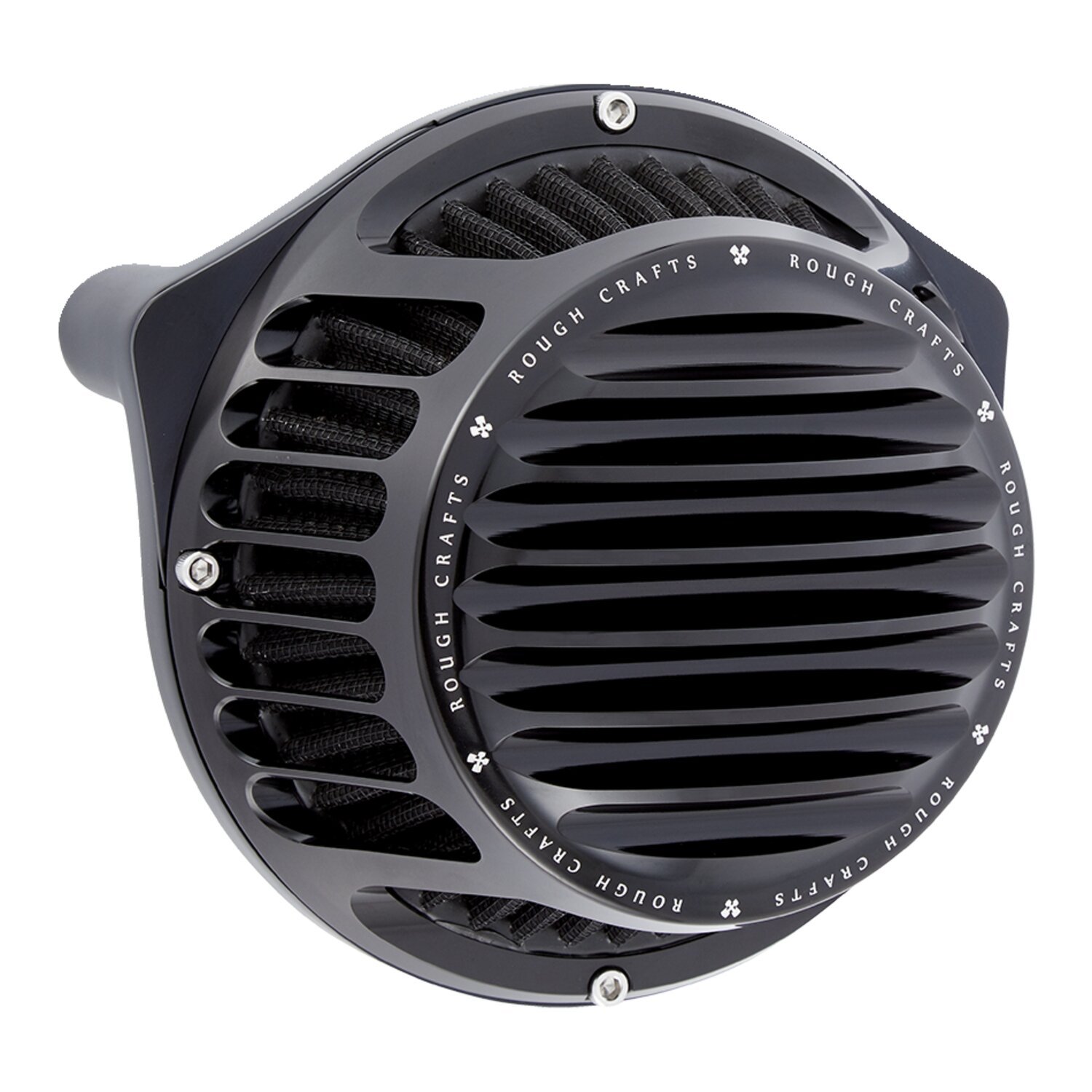 Rough Crafts, Round Finned air cleaner assembly. All