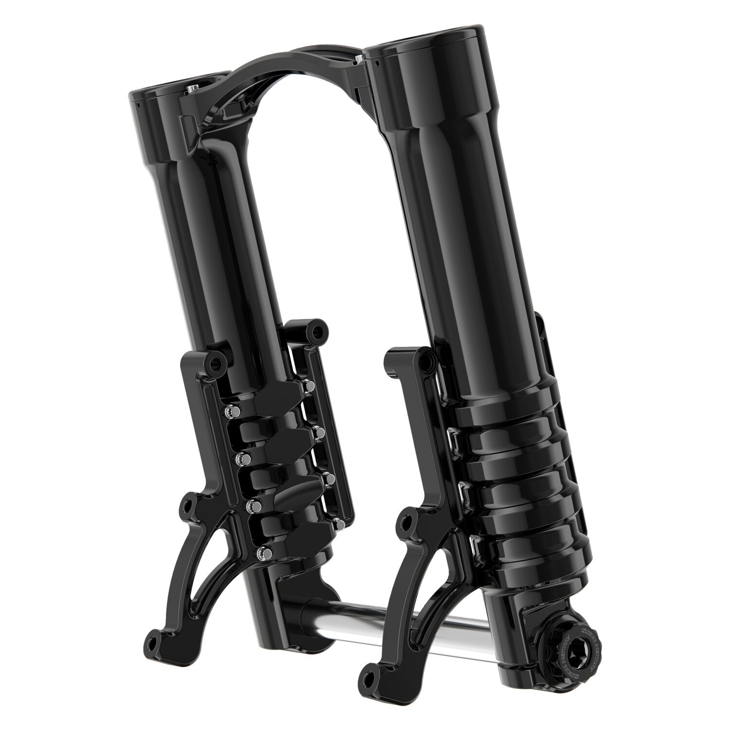 Arlen Ness, Method No Flex lower fork legs. Radial, Black