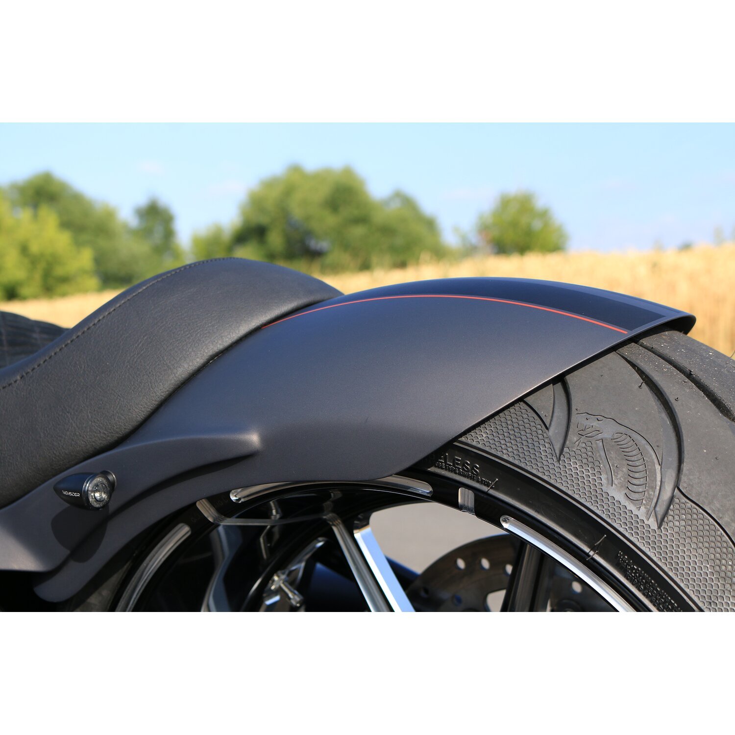 Kodlin, M8 Softail 240 rear fender, Unpainted, Raw