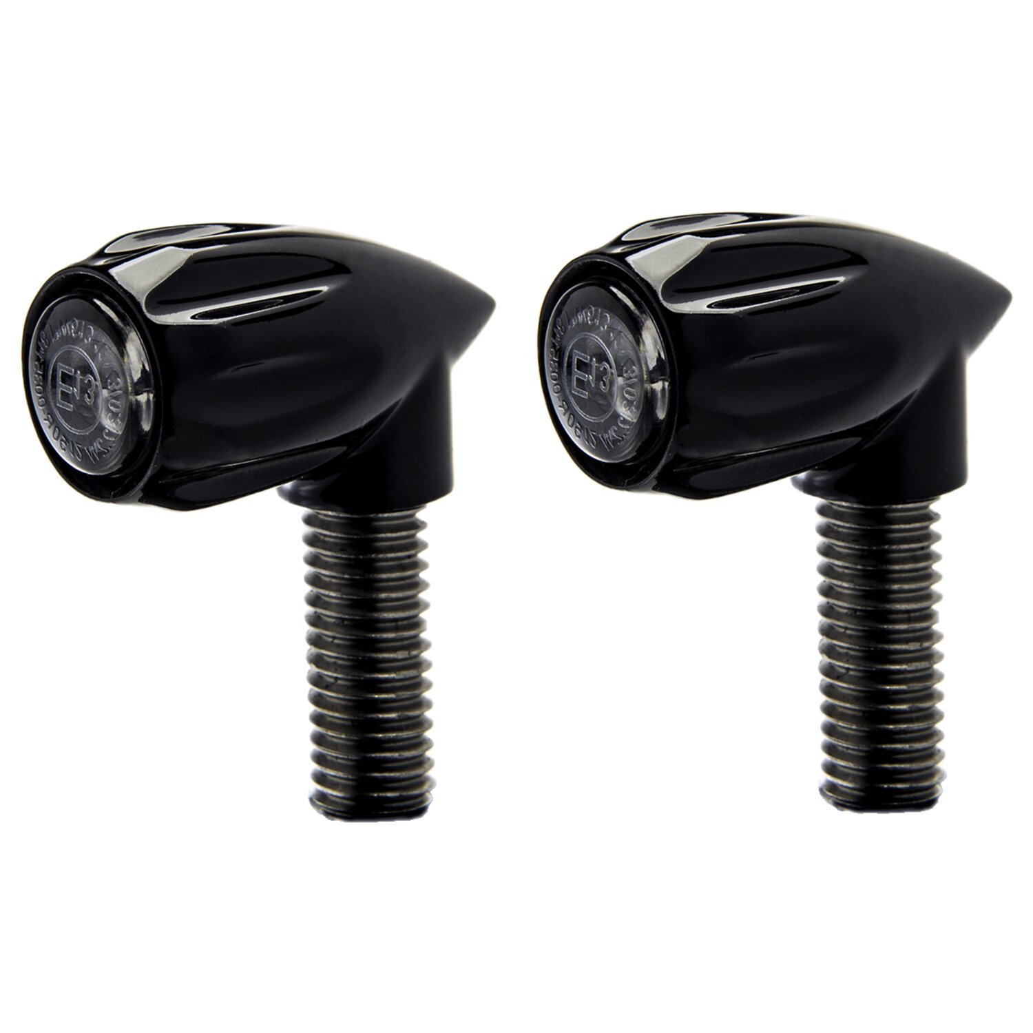Kodlin, bullet grooved 3-1 taillight/turn signal combo. Blck, Black, Matte