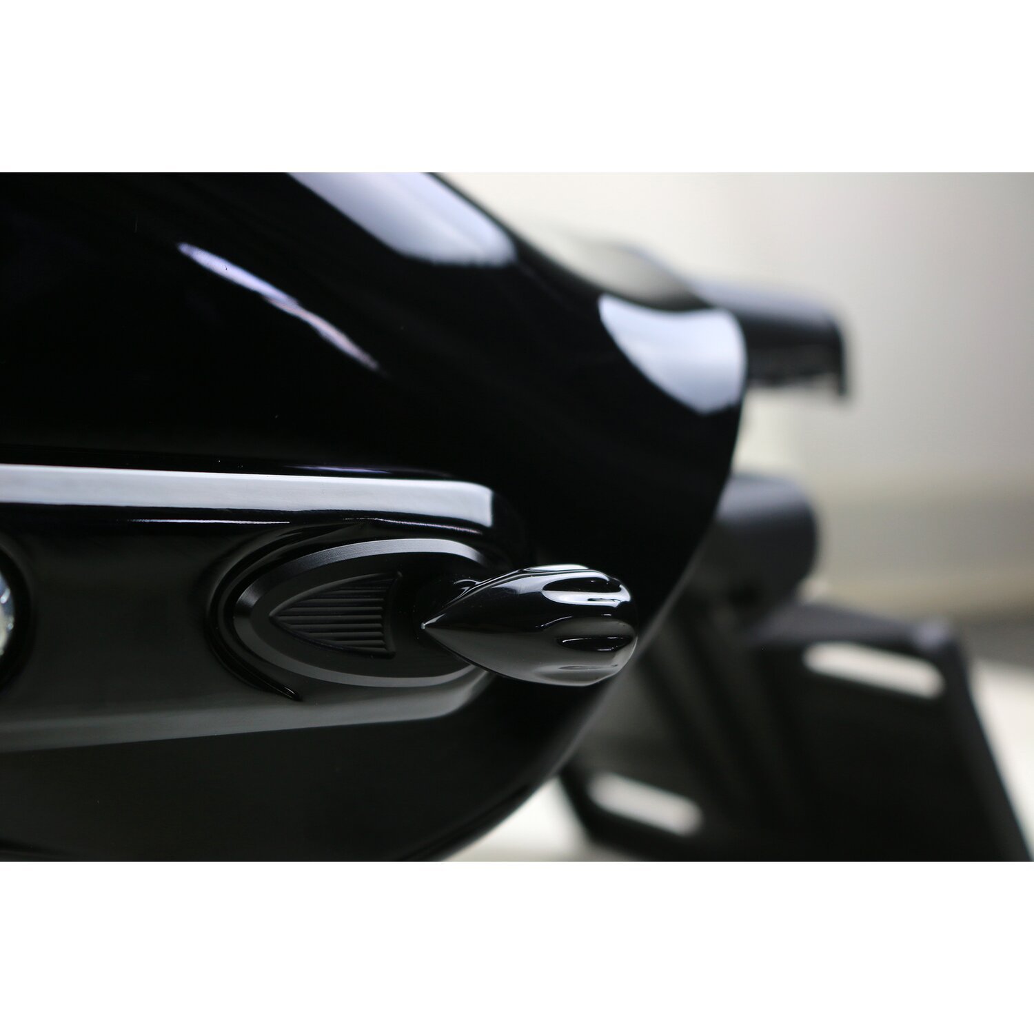 Kodlin, bullet grooved 3-1 taillight/turn signal combo. Blck, Black, Matte