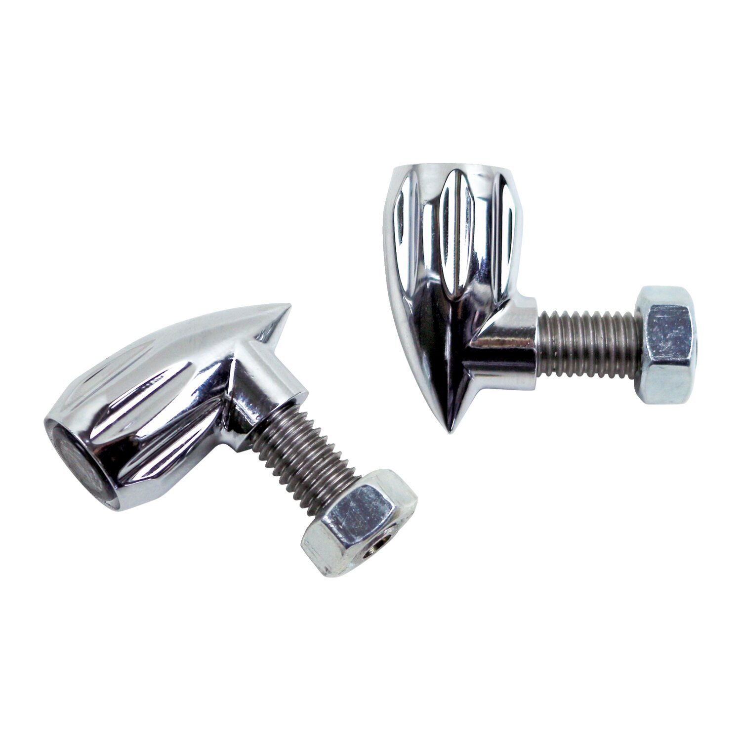 Kodlin, bullet grooved 3-1 taillight/turn signal combo. Chr, Chrome