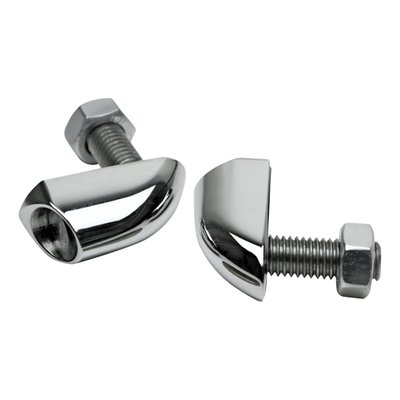 Chrome plated. CNC machined billet aluminum construction. Equipped with tinted lenses in front of SMD-LED technology for fantastic brightness in combination with a very small size. M8 threaded. Dimensions: 31.8mm body overall length x 16.6mm body diameter x 18.3mm overall height with stem. With E-Approved lens.