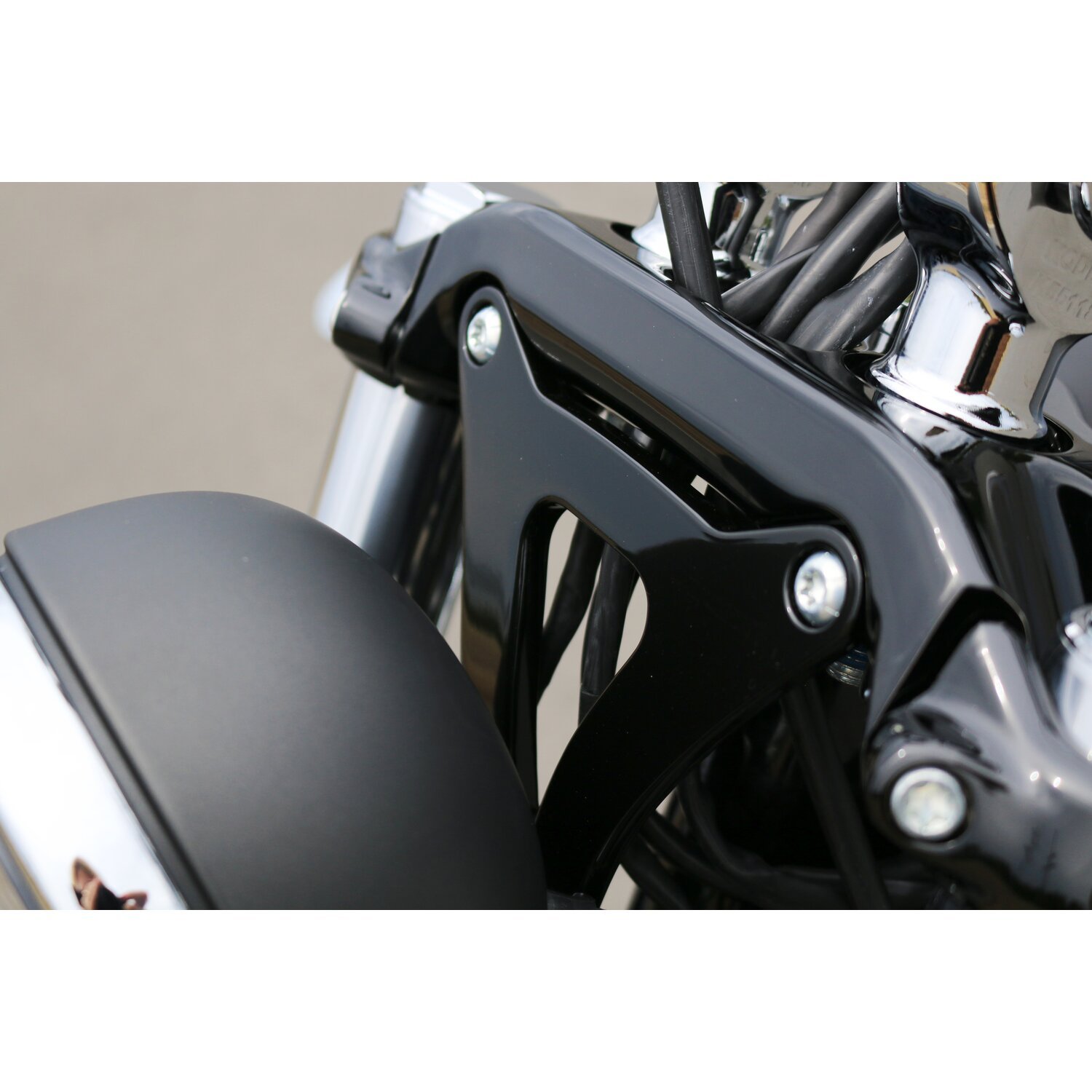 Kodlin, M8 Breakout headlamp conversion bracket, Black, Matte