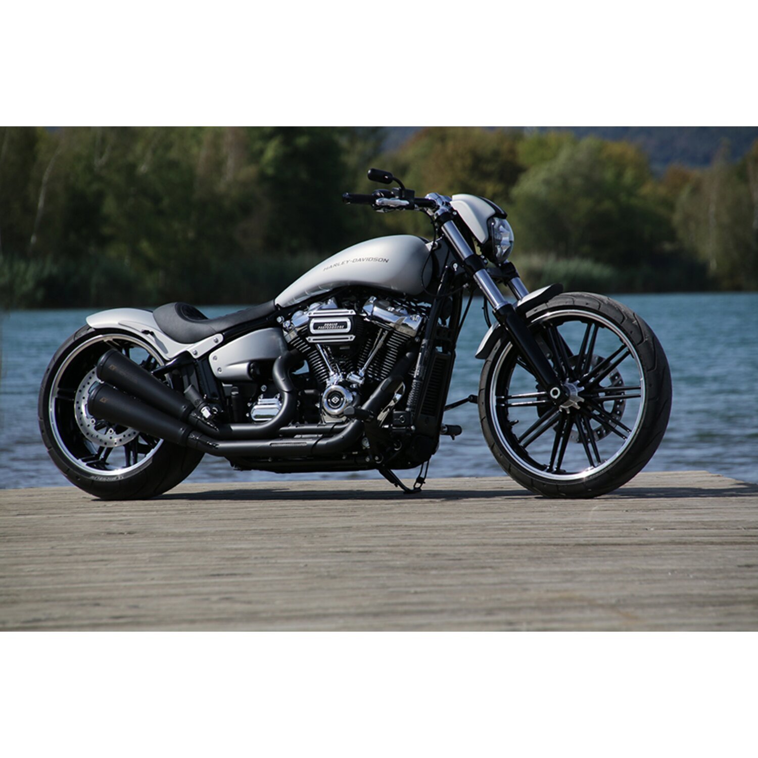 Kodlin, stretched 'Breakout' Softail gas tank, Unpainted, Raw