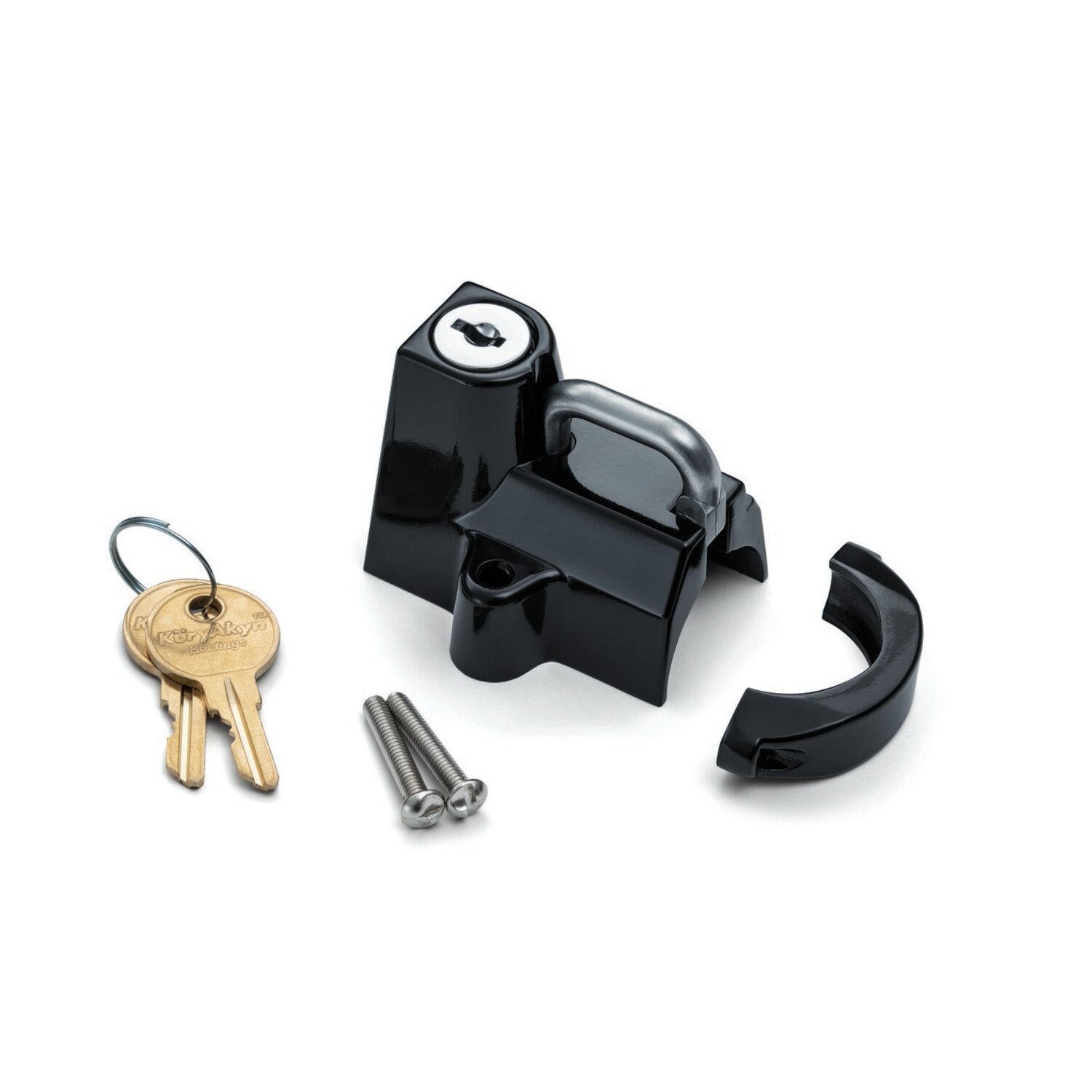 Kuryakyn Helmet lock black 22mm, Gloss
