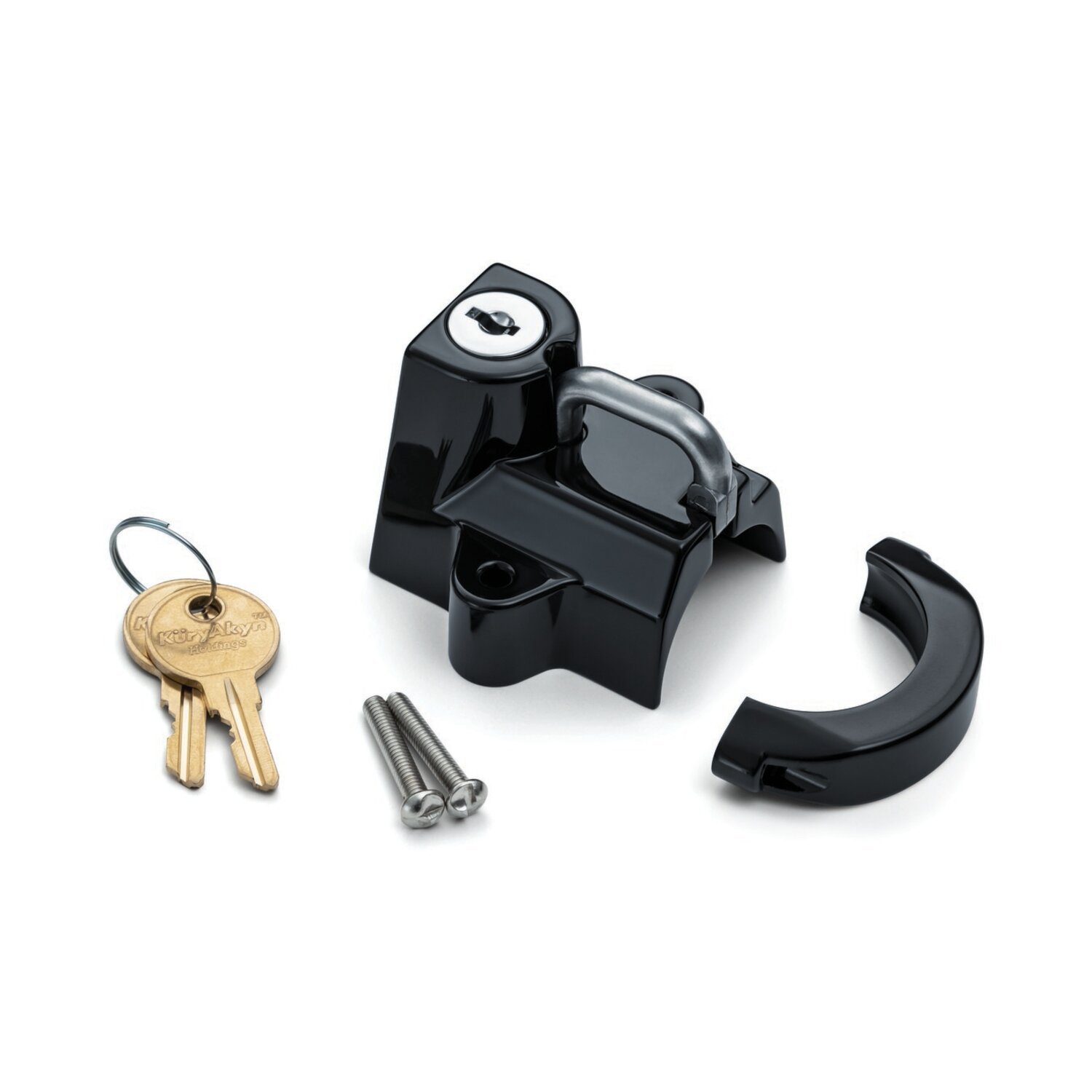 Kuryakyn Helmet lock black 32mm, Gloss
