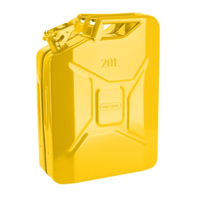 Yellow RAL 1023. 20 liter. 4.3kg. 360x160x480mm high. For liquid fuels. Manufactured from steel sheet material that is of a welded design. The jerrycan is externally and internally painted to help prevent rust. Classic safe lock with cotter pin. UN approved.
Note: For optional discharge spouts see 599736 rigid and 599737 flexible. For a replacement rubber gasket see 599739.
Note: As of 01.06.2015, all fuel cans (UN) must be marked by the end user in accordance with the GHS / CLP Regulation. For identification the correct diesel or gasoline labels must be used.
Note: Check your local MCS dealer or the MCS sales department for exact type of approval and validity on bike model and years on the test report.