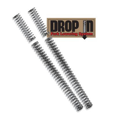 Drop your fork up to 2 inches in 30 minutes. No need to disassemble the forks, pulling the wheel or even changing the oil. The installation can be done without special tools. The Progressive Suspension shorter springs and the new secondary compensator springs makes this kit truly a drop-in installation and, in contradiction to popular belief, actually improves the ride quality.