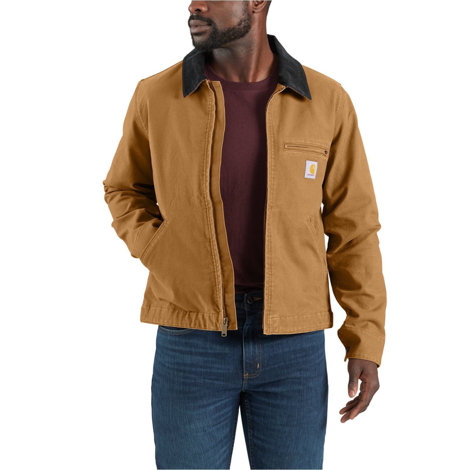 Carhartt Detroit canvas jacket, carhartt brown, 2XL